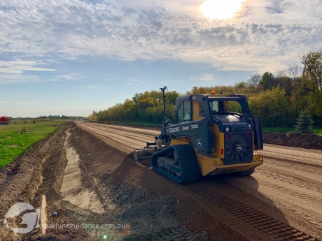 Machine Control Technology on a Compact Track Loader