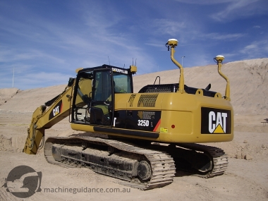 GPS Excavator with Dual Masts